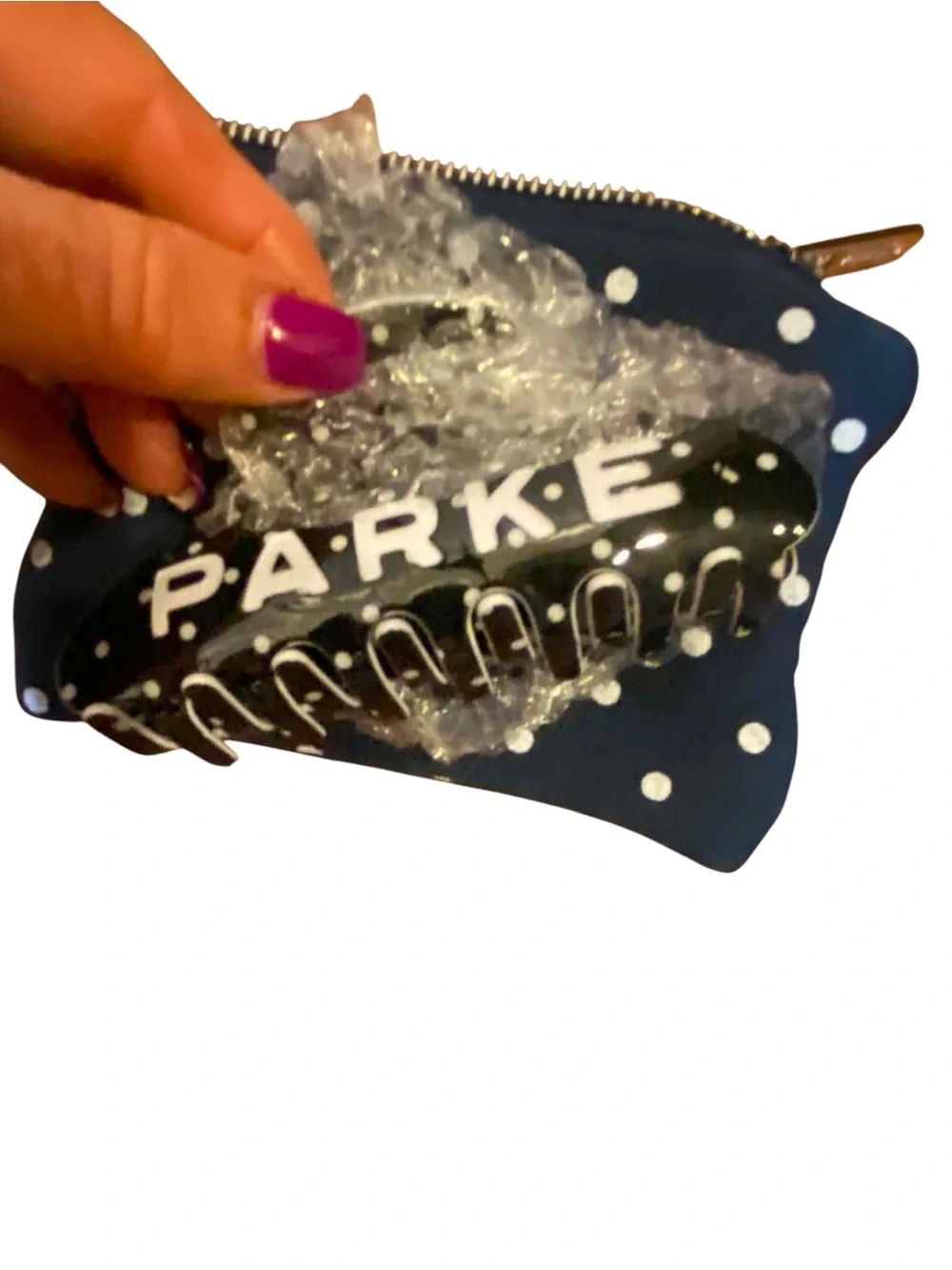 NWT Parke Hair Claw NAVY